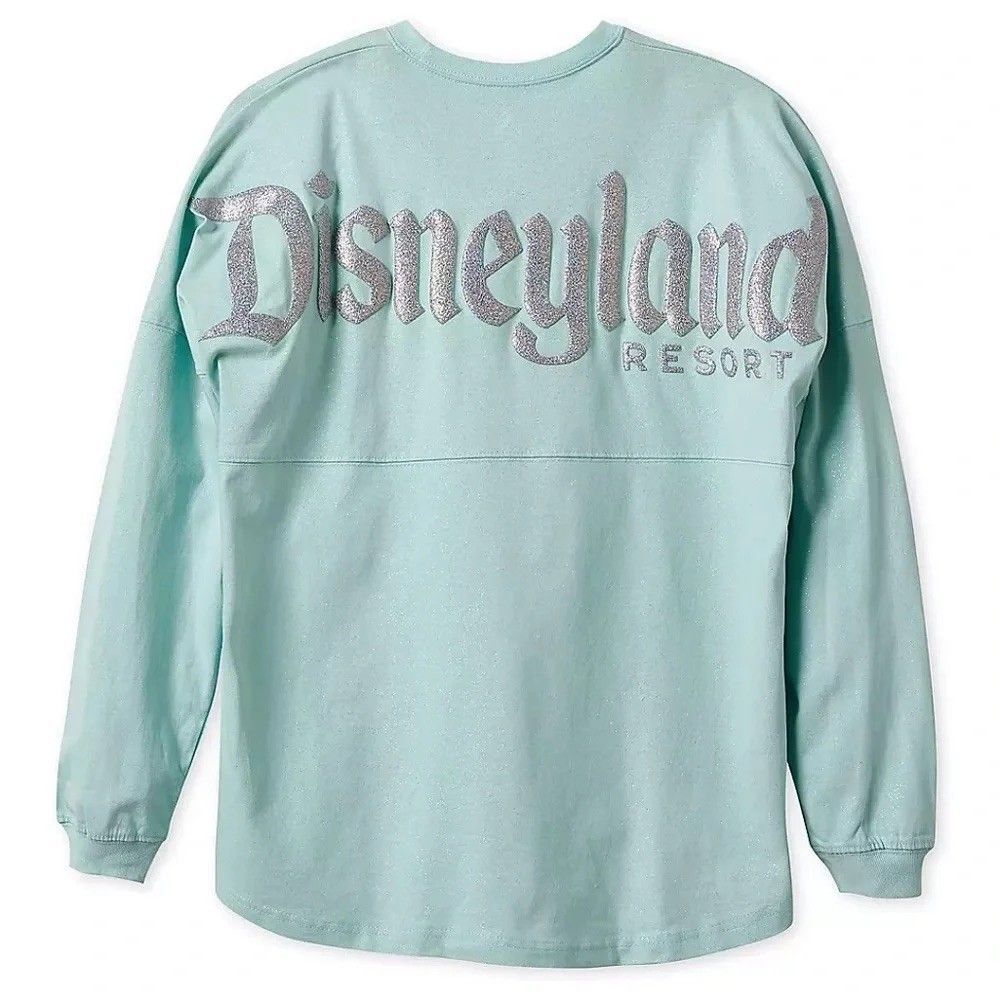 Walt Disney World Spirit Jersey Arendelle Aqua Sparkle Glitter Mint Green